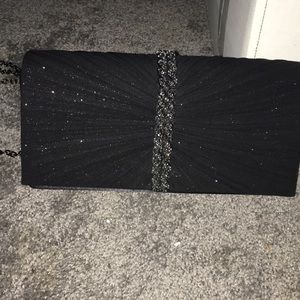 Sparkly Black Clutch